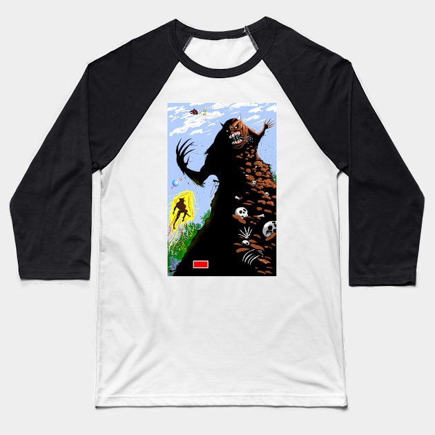 Altered Beast HD Baseball T-Shirt by DougSQ